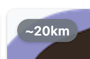 Distance badge example